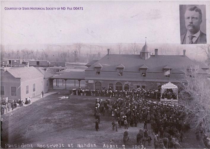 Historic image from the April 1903 President Theodore Roosevelt Returns page