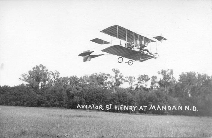Historic image from the June 1911 Missouri Slope Fair and airplane demonstration page
