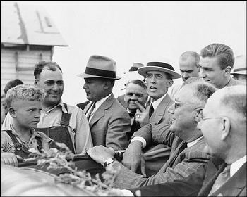 Historic image from the August 1936 President Franklin Roosevelt Visits page