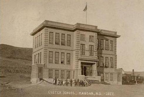 Historic image from the History of Mandan's School System page