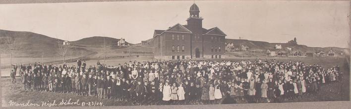 Historic image from the History of Mandan's School System page