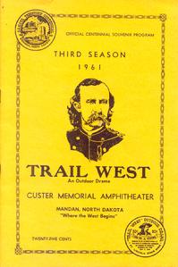 Program cover for the Trail West outdoor drama