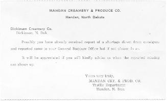 Historic image from the Mandan Creamery and Produce Co. page