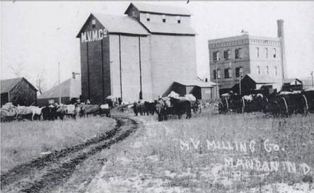 Historic image from the Mandan Flour Mill page