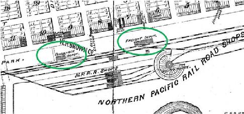 Historic image from the Original NP Passenger Depot / Freighthouse page