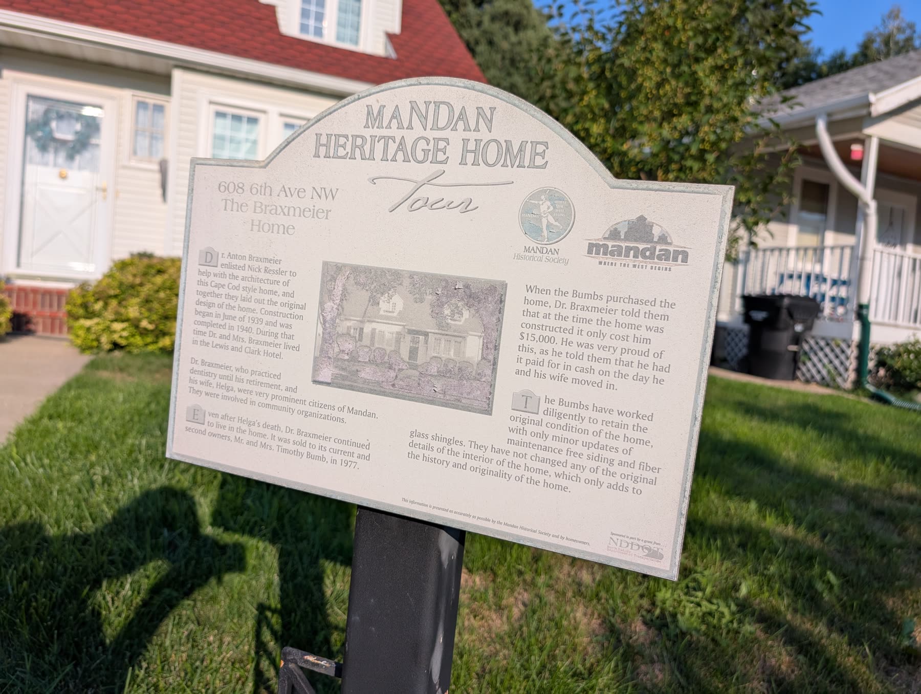 The Braxmeier Home heritage sign