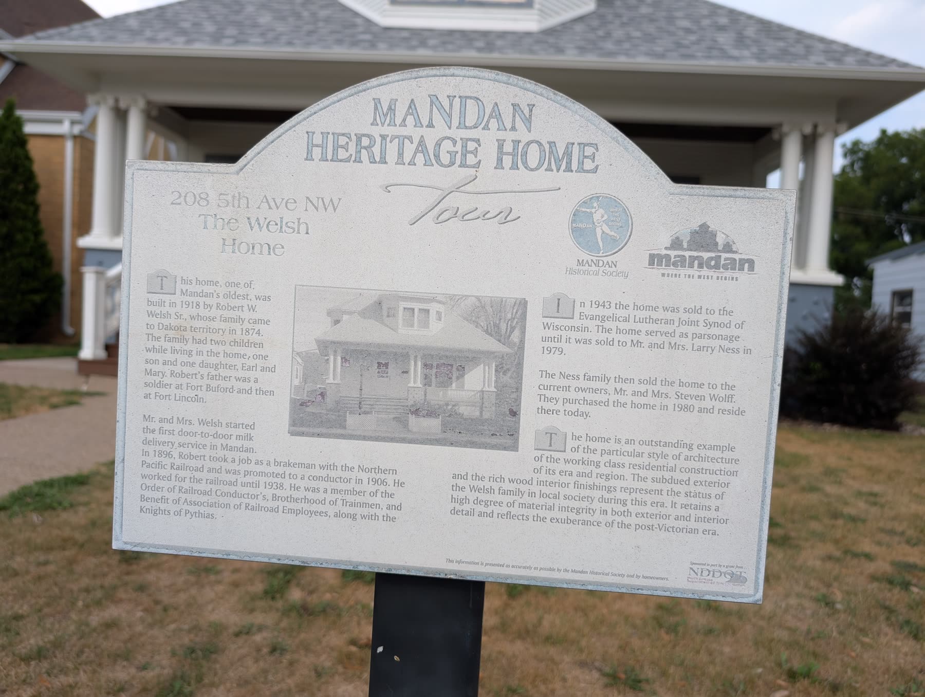The Welsh Home heritage sign