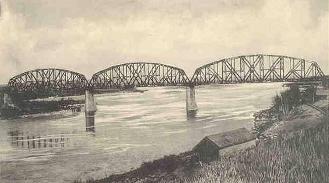 Historic image from the NP Railway Missouri River "High" Bridge page