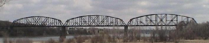 Historic image from the NP Railway Missouri River "High" Bridge page