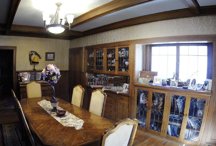 Dining room of the McGillic Home in April 2018