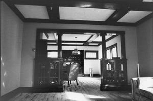 Living and dining rooms of the Welch-Ness Home in October 1979
